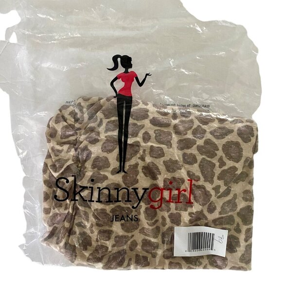 Skinnygirl Jeans Safari Abstract Cheetah Print Sleeveless Top 2X NEW NWT - Picture 10 of 10